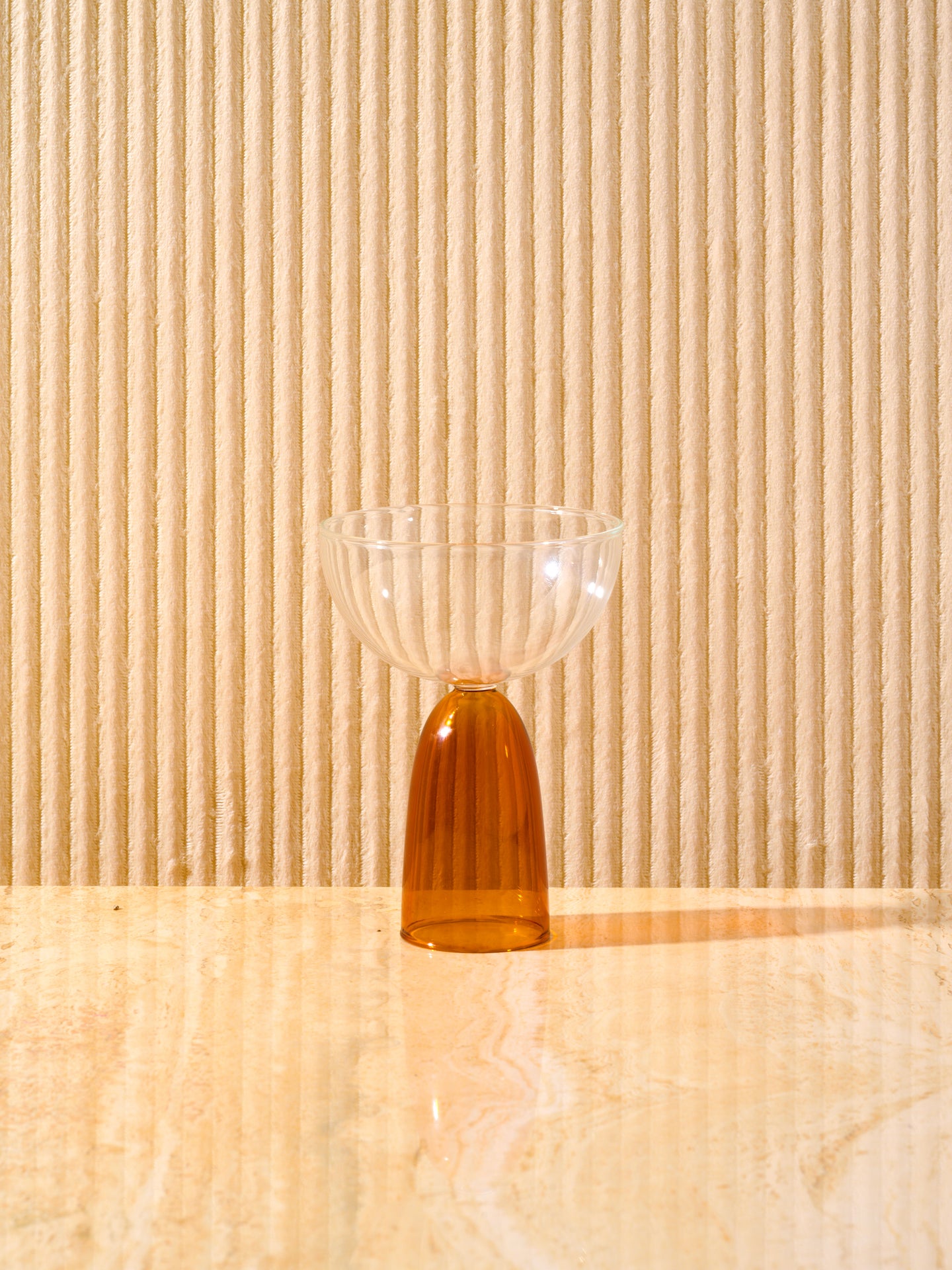 A single clear top, amber bottom Coco Coupe.