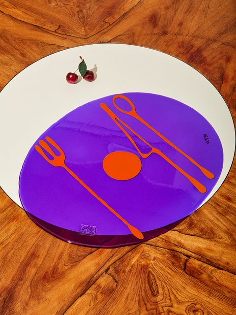Transparent Table-Mates Placemat Tropical Fruit Collection