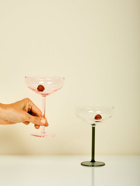 Manhattan Glass  Pink & Red - Maison Balzac