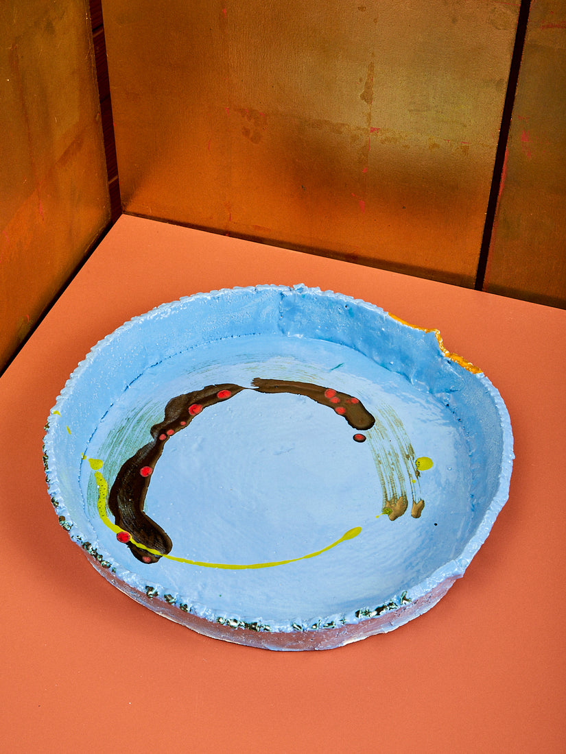 Ceramic Platter in Blue
