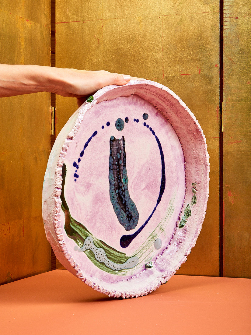 Ceramic Platter in Lavender