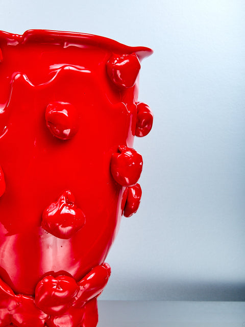 Large Nugget Vessel Red