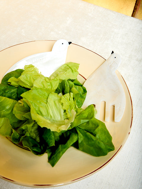 Dove Salad Servers