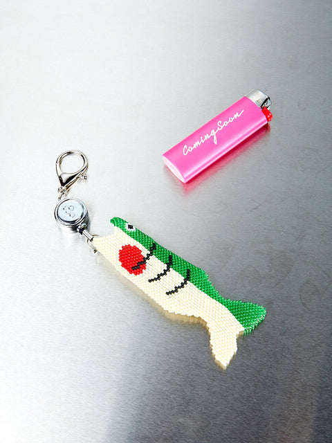 Beaded Fish Lighter Holder