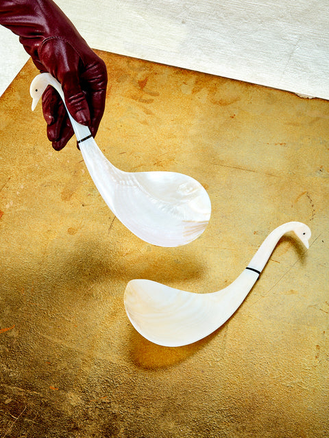 Swan Serving Spoons
