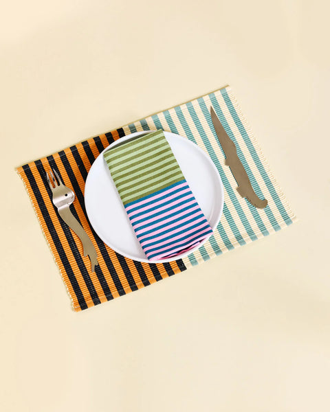 Duo Striped Napkins and Placemats