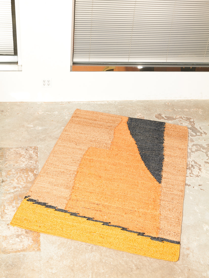 Outside Over There 4x6 Flat Weave Hemp Rug by Cold Picnic.