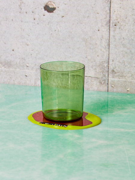 A beautiful, classic and modern glass cup with a leather cover for use at  home