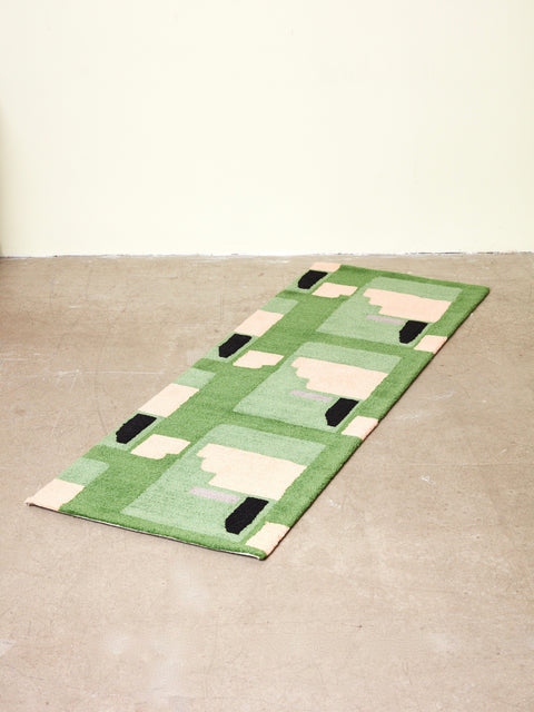 Purple Noon runner rug by Cold Picnic.