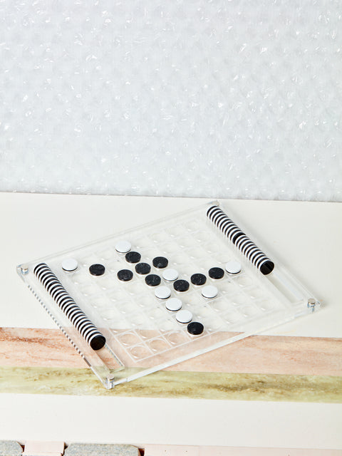 Clear El Reverso Othello Game by Luxe Dominoes.