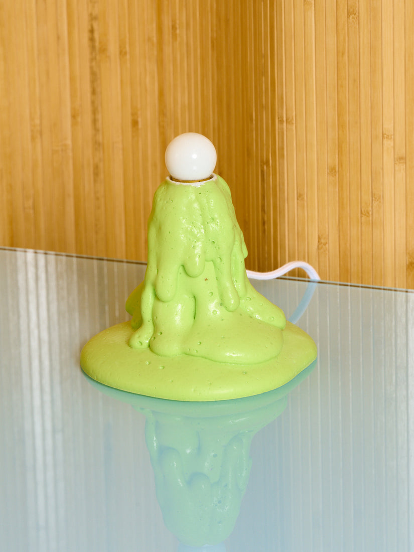 Green Baby Foam Lamp by Joseph Algieri.