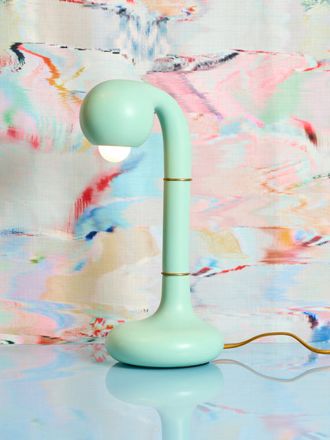 Mint Ceramic Table Lamp by Entler Studio.