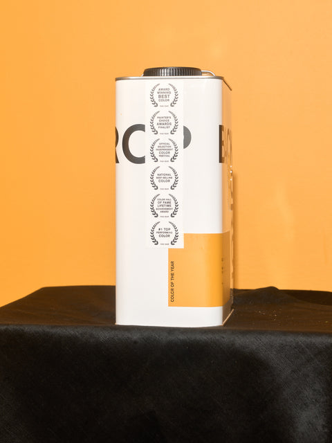 Side of the Color of the Year paint can.