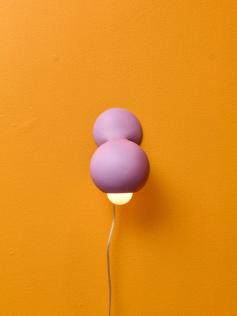 Matte Lavender Little Sconce by Entler.