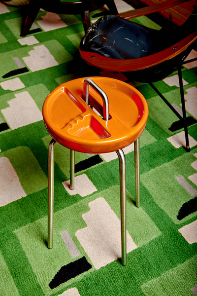 orange side table