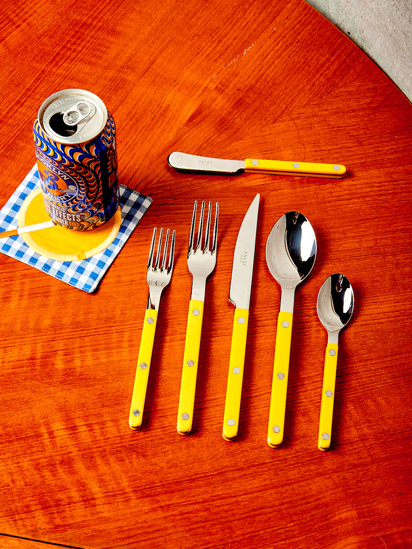 Stainless Steel Flatware in Yellow