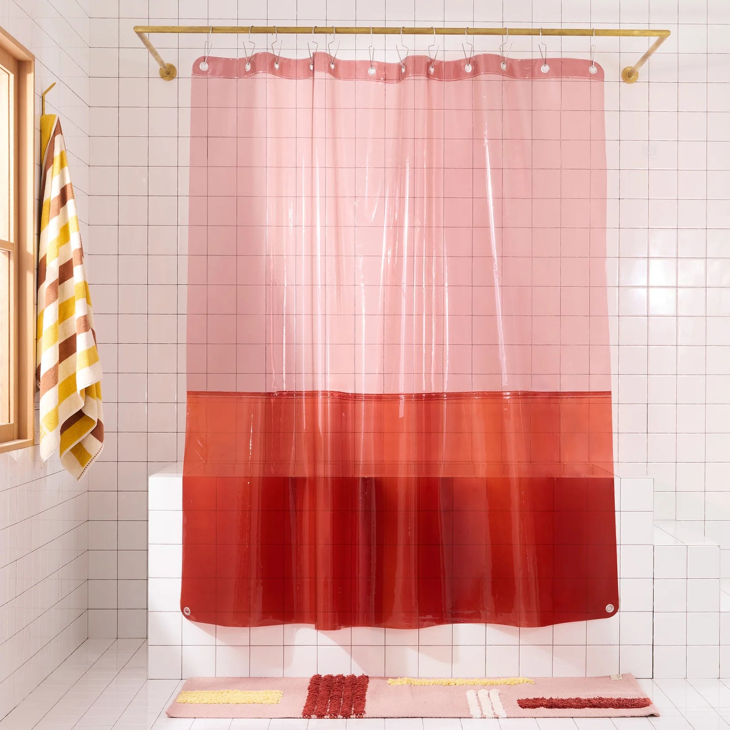 Orient Sun Shower Curtain