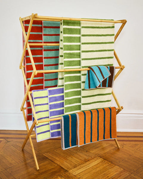 Bird Stripe Towels Set of 5