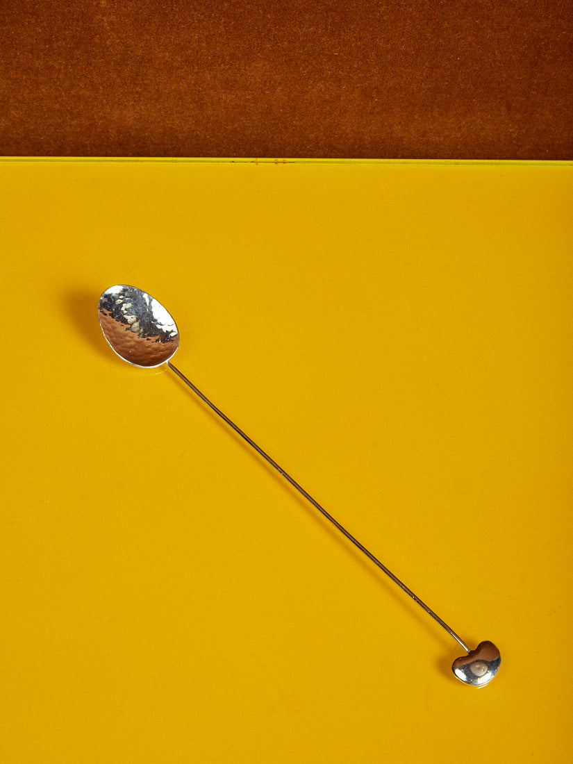Sterling silver Bean Iced Tea Spoon by Gohar World.