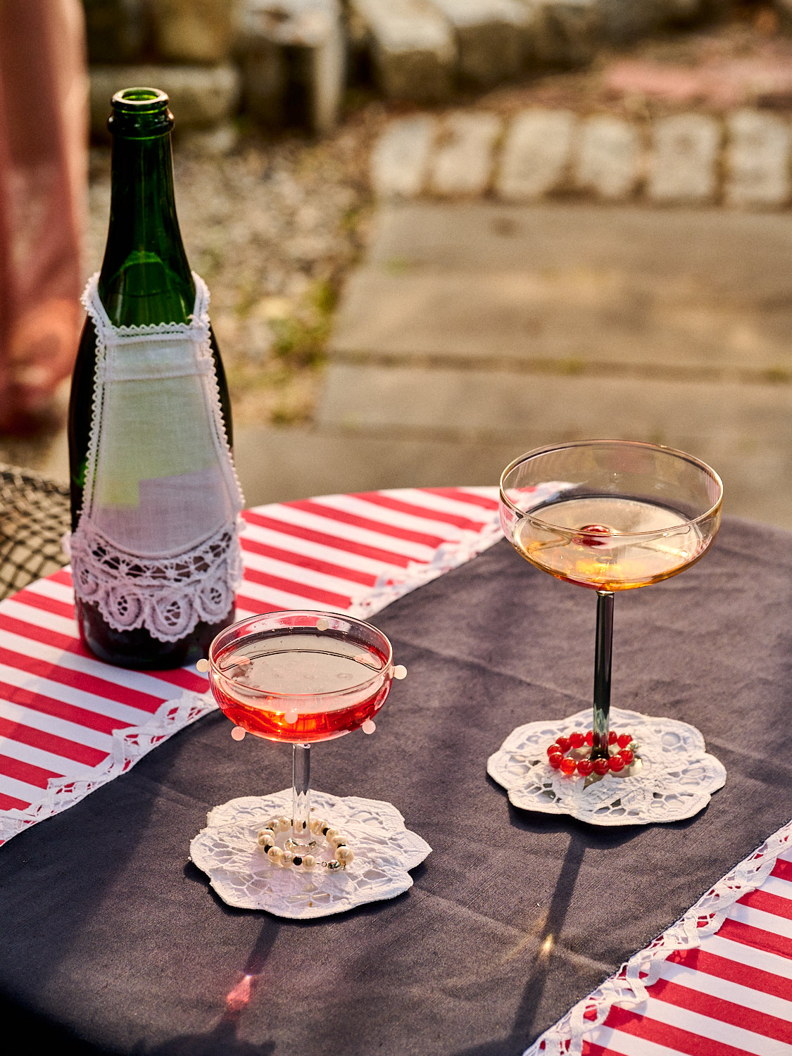 Lace Slippers for Stemware