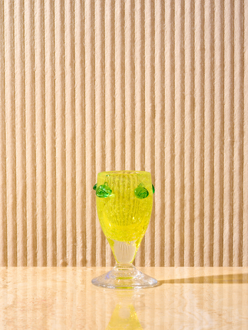 The Egg Cup by La Romaine Editions in yellow and green.