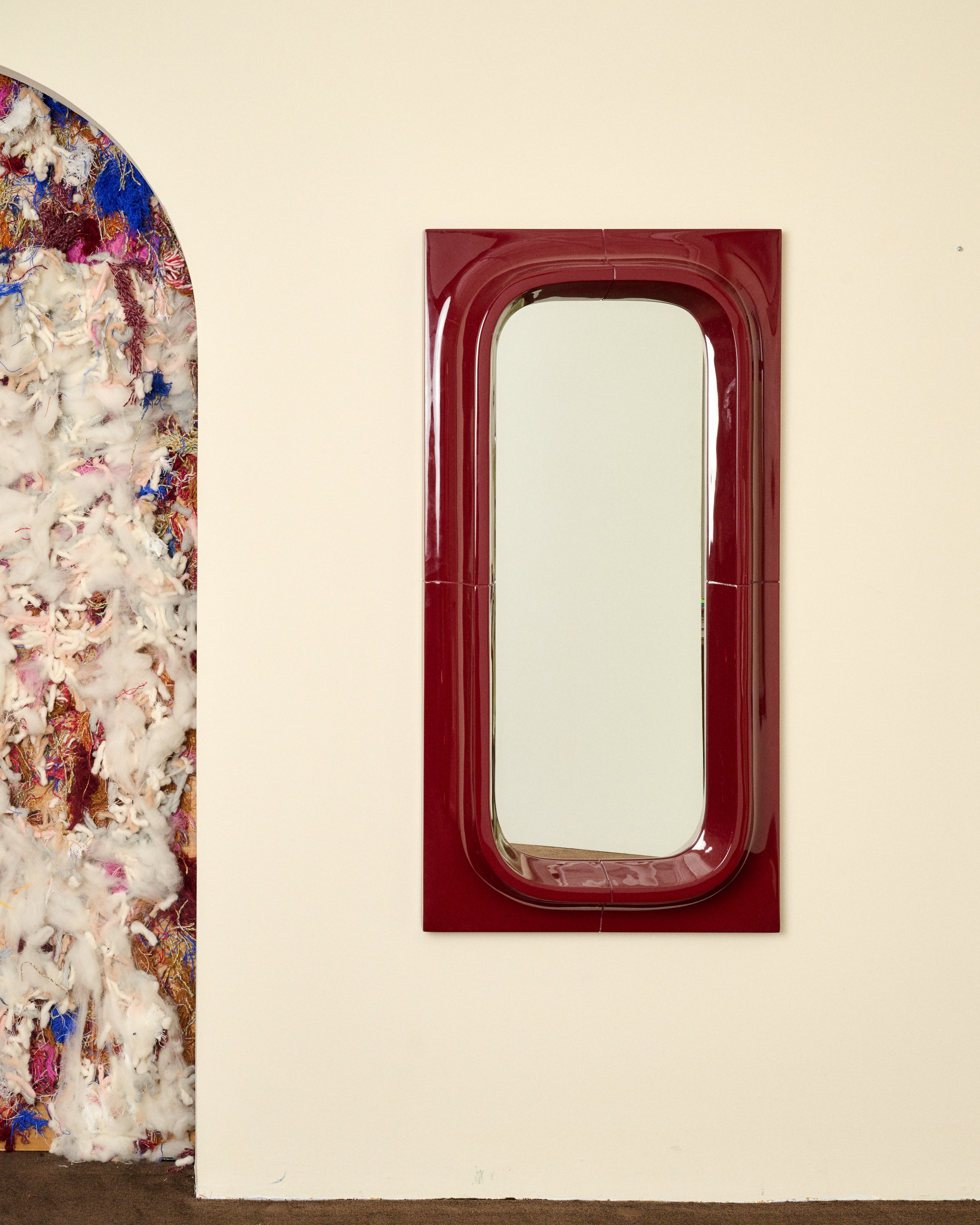 【希少品】ボーン・インレイ鏡　壁掛けミラー　象嵌　一点物　※最終値下げ Small Porthole Mirror – Coming Soon