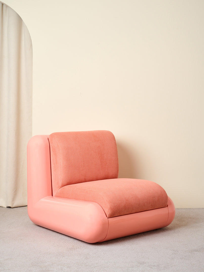 T4 Modular Seating Chair by Uma in Pink Corduroy