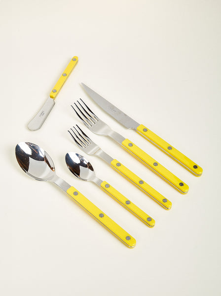 Stainless Steel Flatware in Yellow