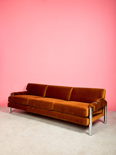 Chrome Sofa by John Mascheroni