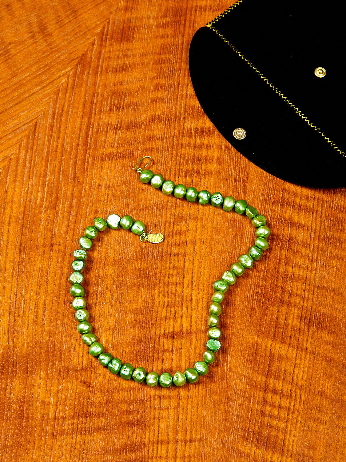 Host Necklace with English Pea Pearls