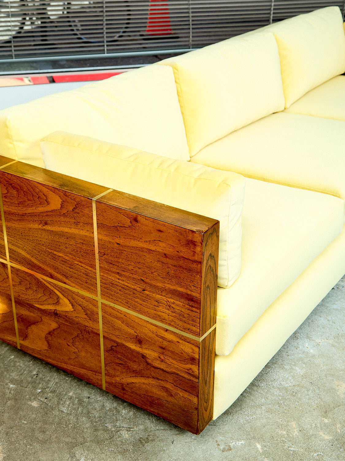 Wood Case Sofa