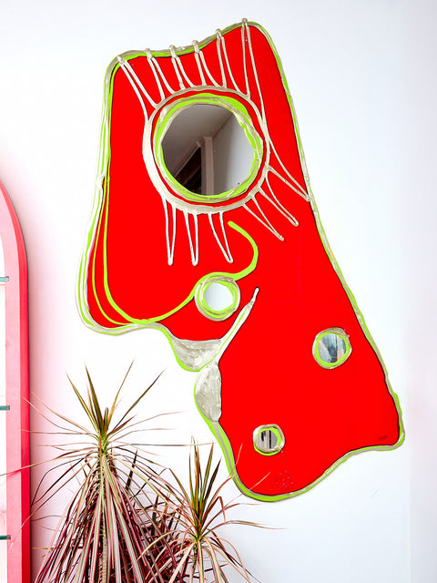 XL Look At Me Mirror in Red