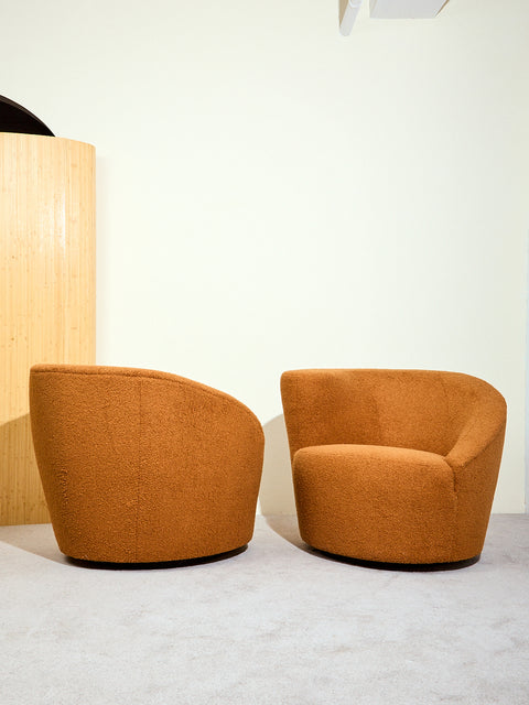 Pair of Nautilus Swivel Chairs