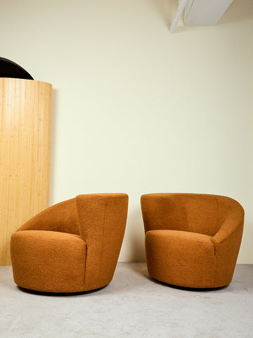 Pair of Nautilus Swivel Chairs
