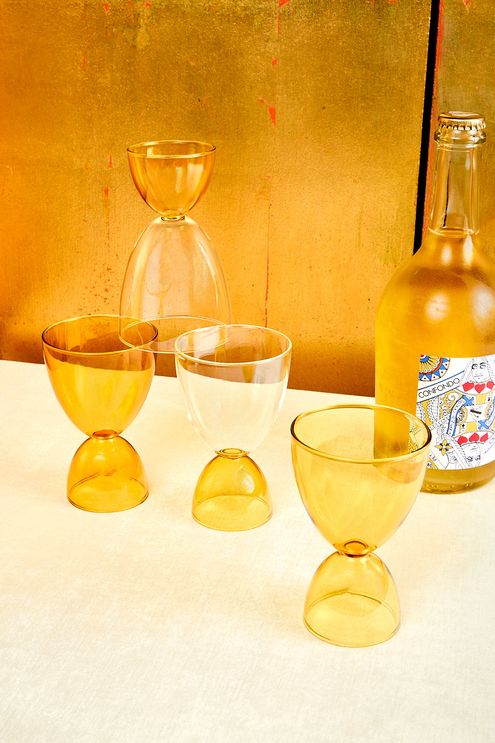 Golden Hour Set of 4 Cocktail Glasses