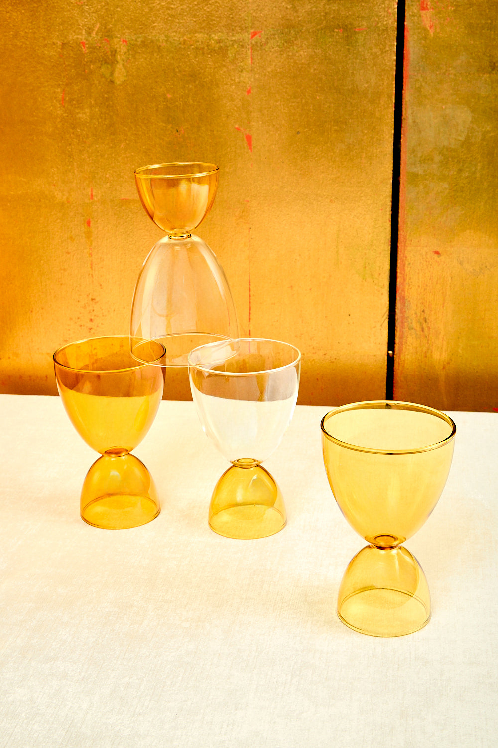 Golden Hour Set of 4 Cocktail Glasses