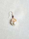 Single Host Earring with Baroque Pearls and Gems
