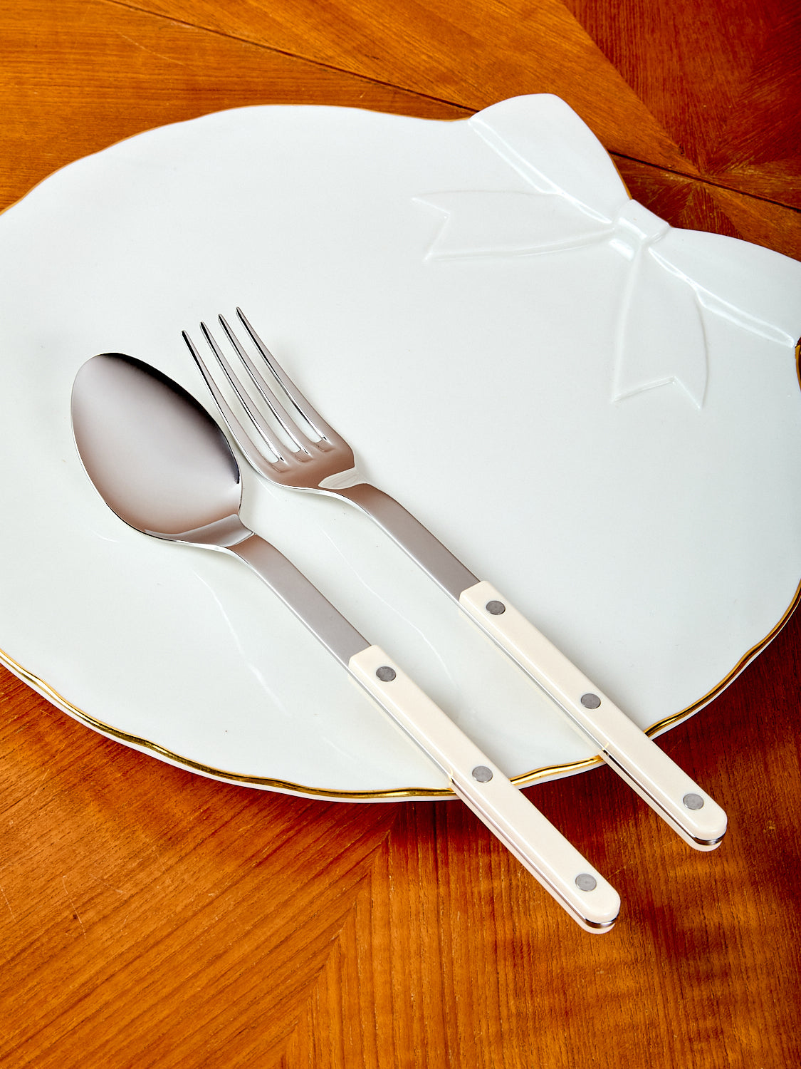 Stainless Steel Serving Set - Red