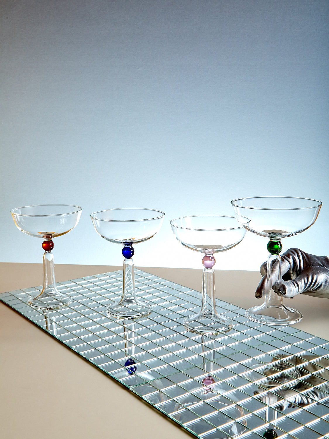 Set of 4 Tassel Coupes