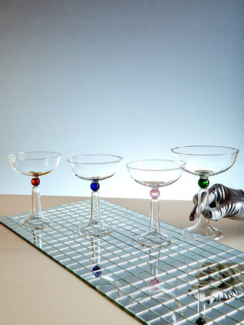 Set of 4 Tassel Coupes