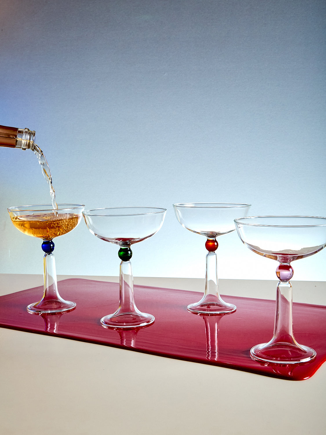 Set of 4 Tassel Coupes