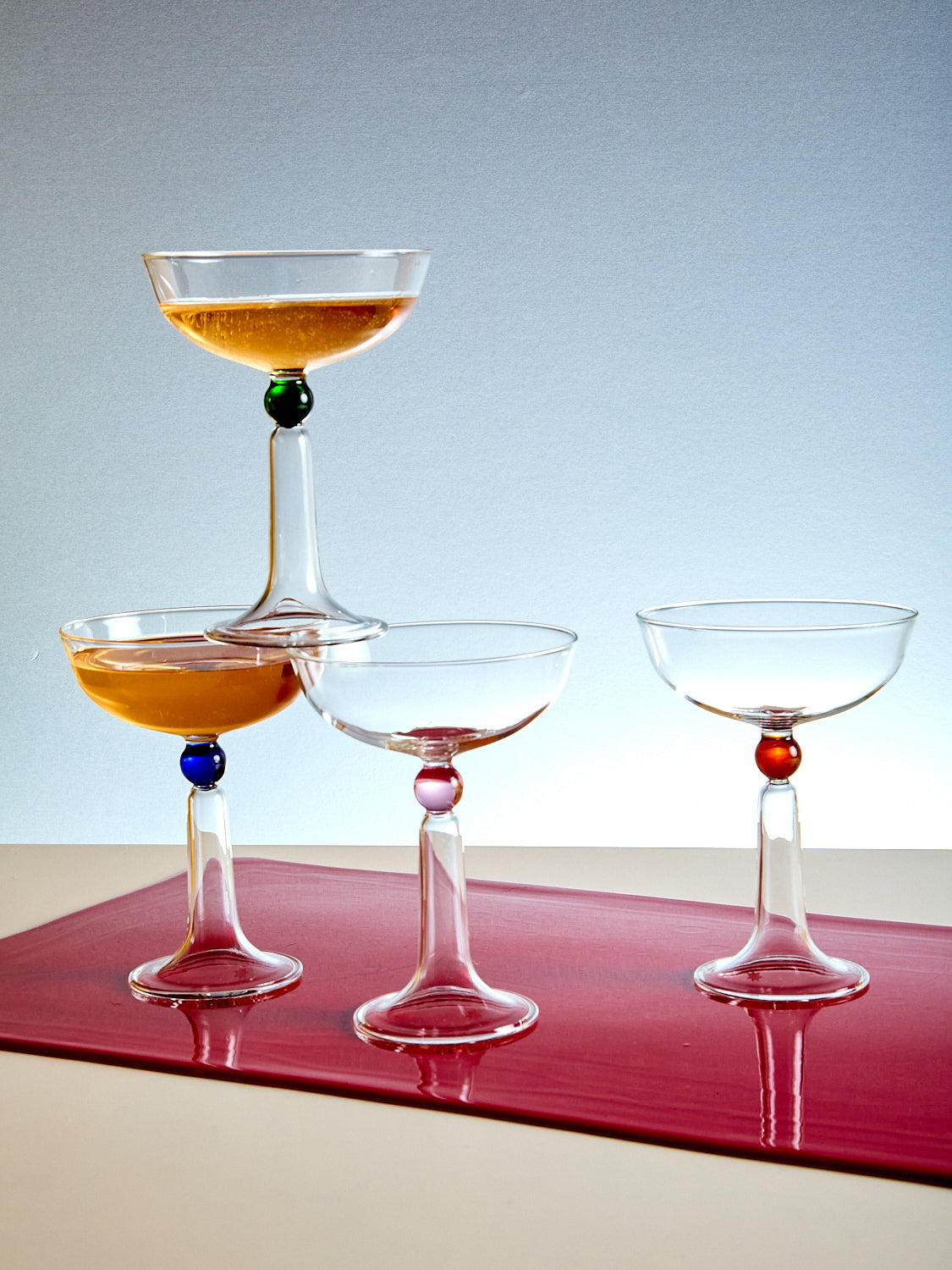Set of 4 Tassel Coupes