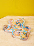 The Aphrodite Trinket Tray by Concrete Cat in blue multicolor.