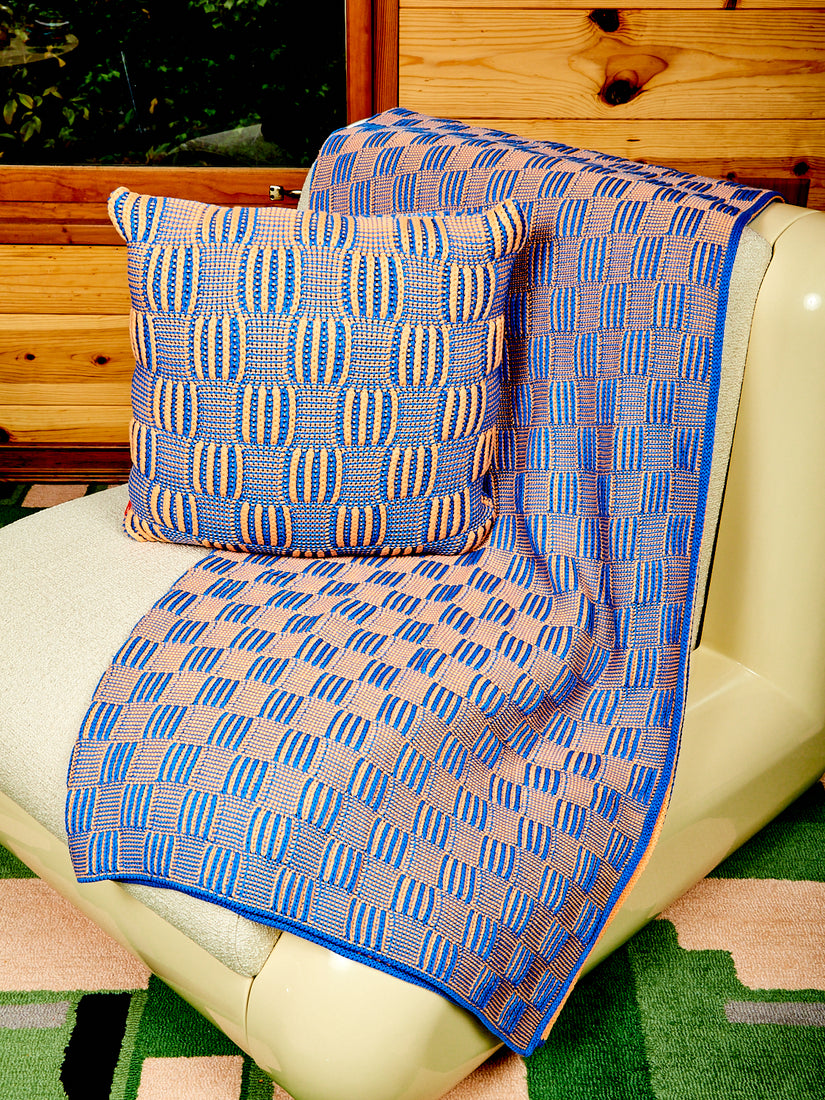Chunky Checkerboard Throw Blanket