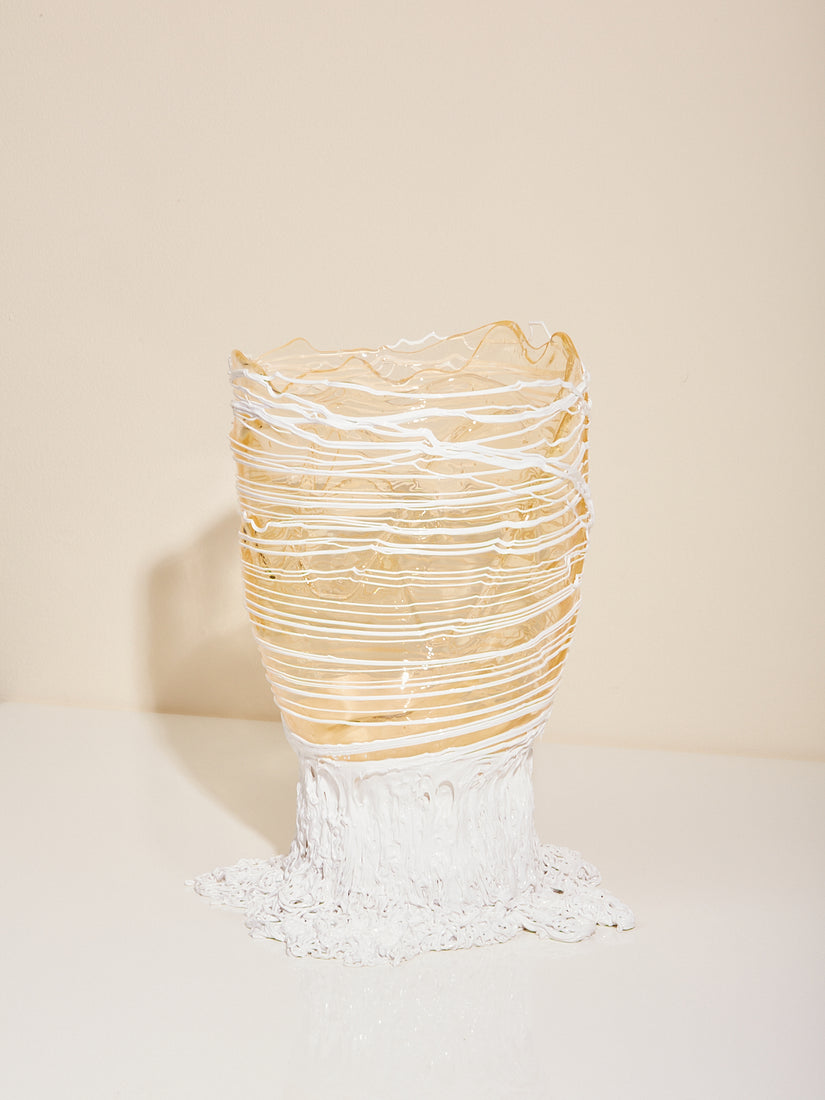 Spaghetti Vessel in white by Gaetano Pesce for Fish Design.