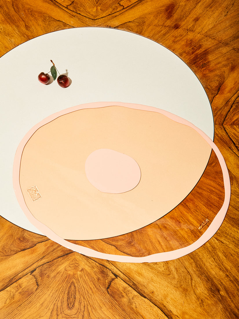 Peach/Salmon Dot Table-Mates Placemat by Gaetano Pesce for Fish Design.