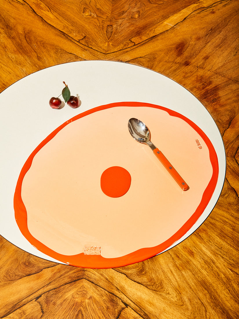 Peach/Orange Dot Table-Mates Placemat.