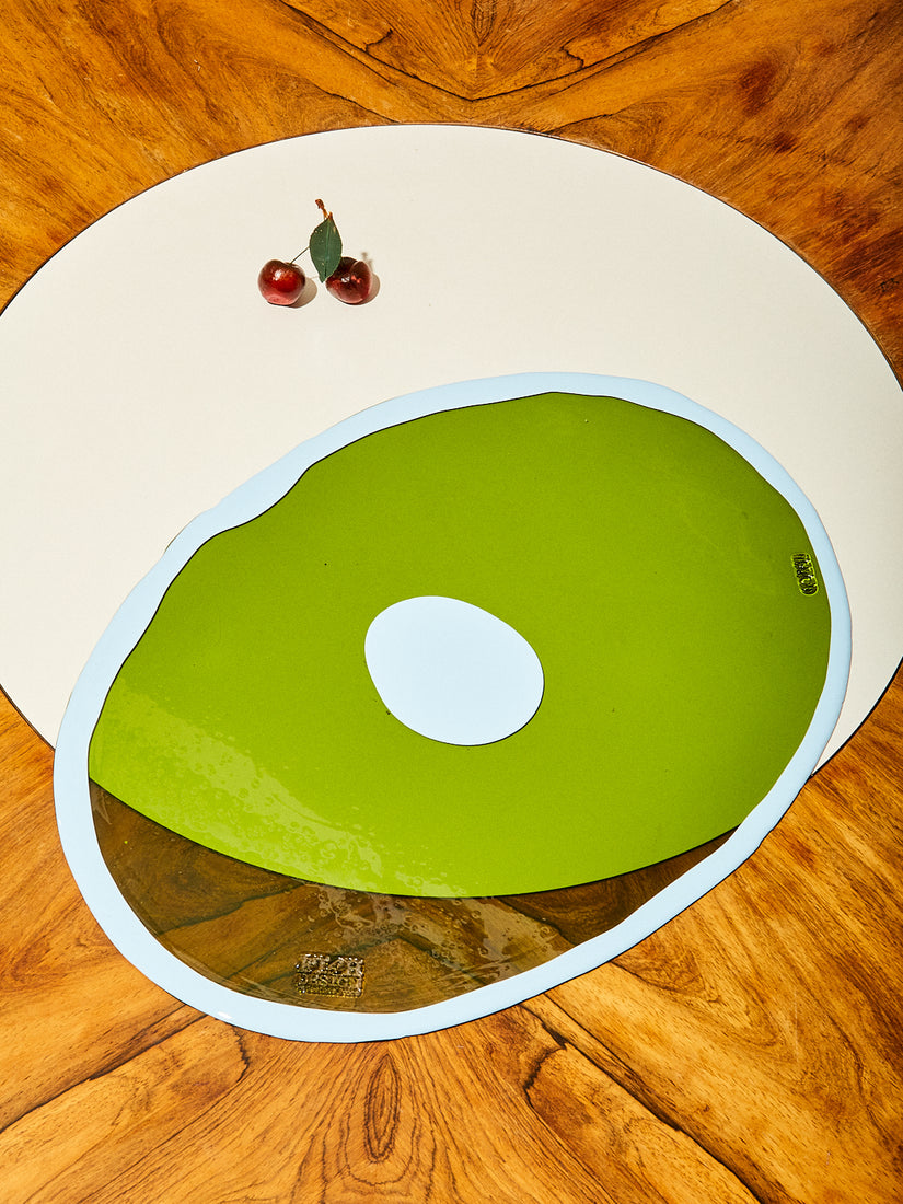 Green/LightBlue Dot Table-Mates Placemat.