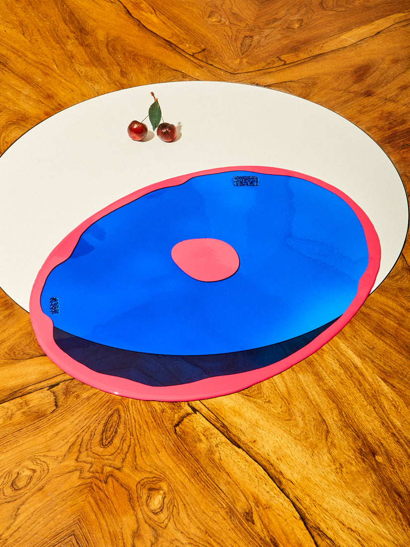 Blue/Fuschia Dot Table-Mates Placemat by Gaetano Pesce for Fish Design.