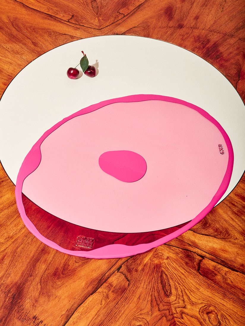 Fuchsia/Pink Dot Table-Mates Placemat.